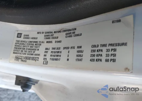 2009 Chevrolet Colorado Work Truck from USA, damaged, VIN 1GCCS149698105372